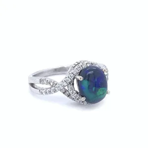 1.87ct Opal and Diamond Ring Regard Jewelry Austin, Texas