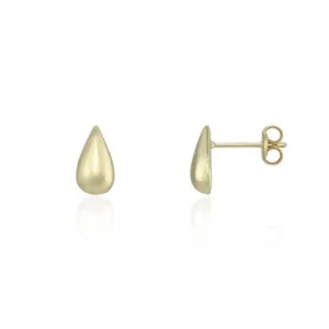 9ct Yellow Gold or 9ct White Gold Pear Stud Earrings