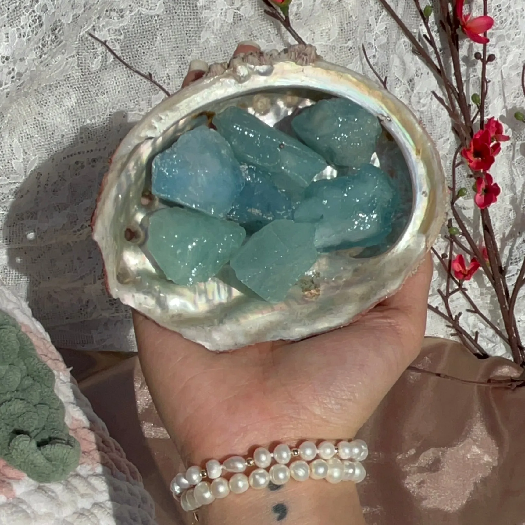 Aquamarine Raw Stones