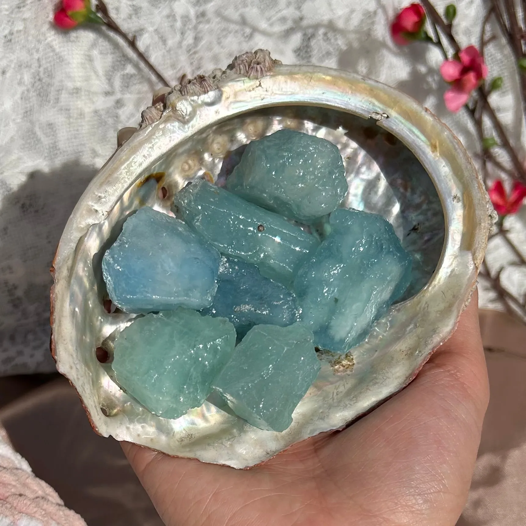 Aquamarine Raw Stones
