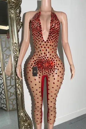 Cally Diamante Bodysuit (Ready To Ship)