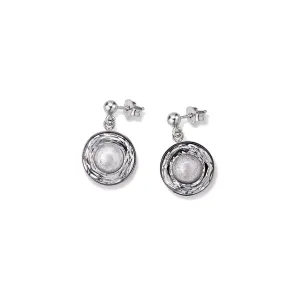 Coeur De Lion CL 4835/21-1700 Silver Coloured Hand Made Swarovski Crystals Earrings