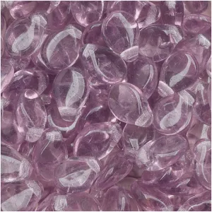 Czech Glass Pip Beads, Smooth Drops 7x5mm, Amethyst, Pack of 48