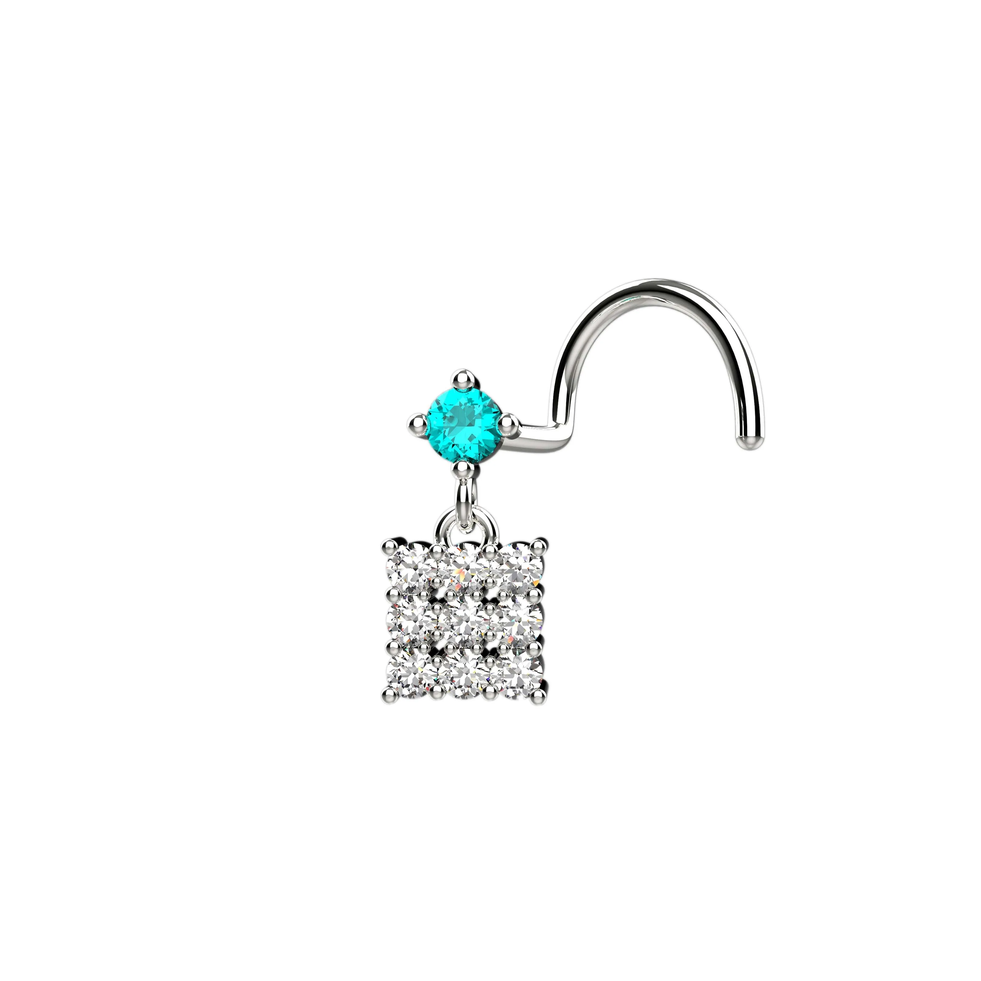 Dangle Nose Studs – Gold Dangling Nose Piercing Jewelry for Women
