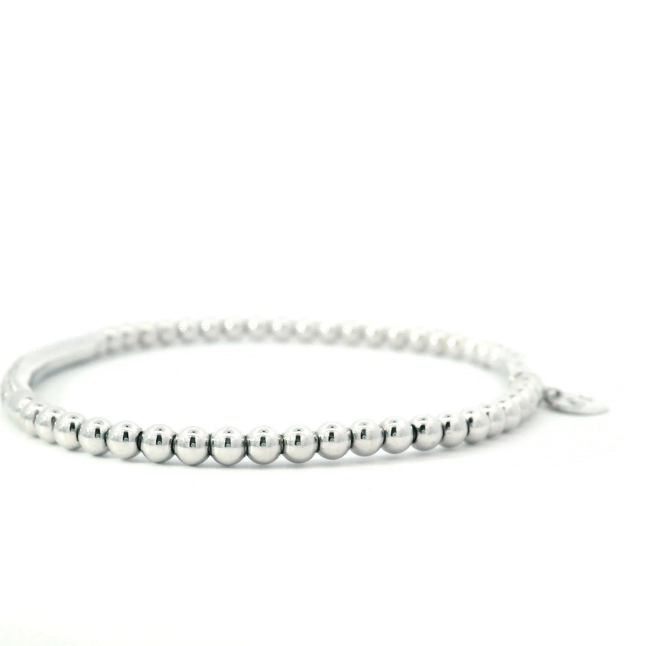 Diamond & White Gold Stretch Bracelet