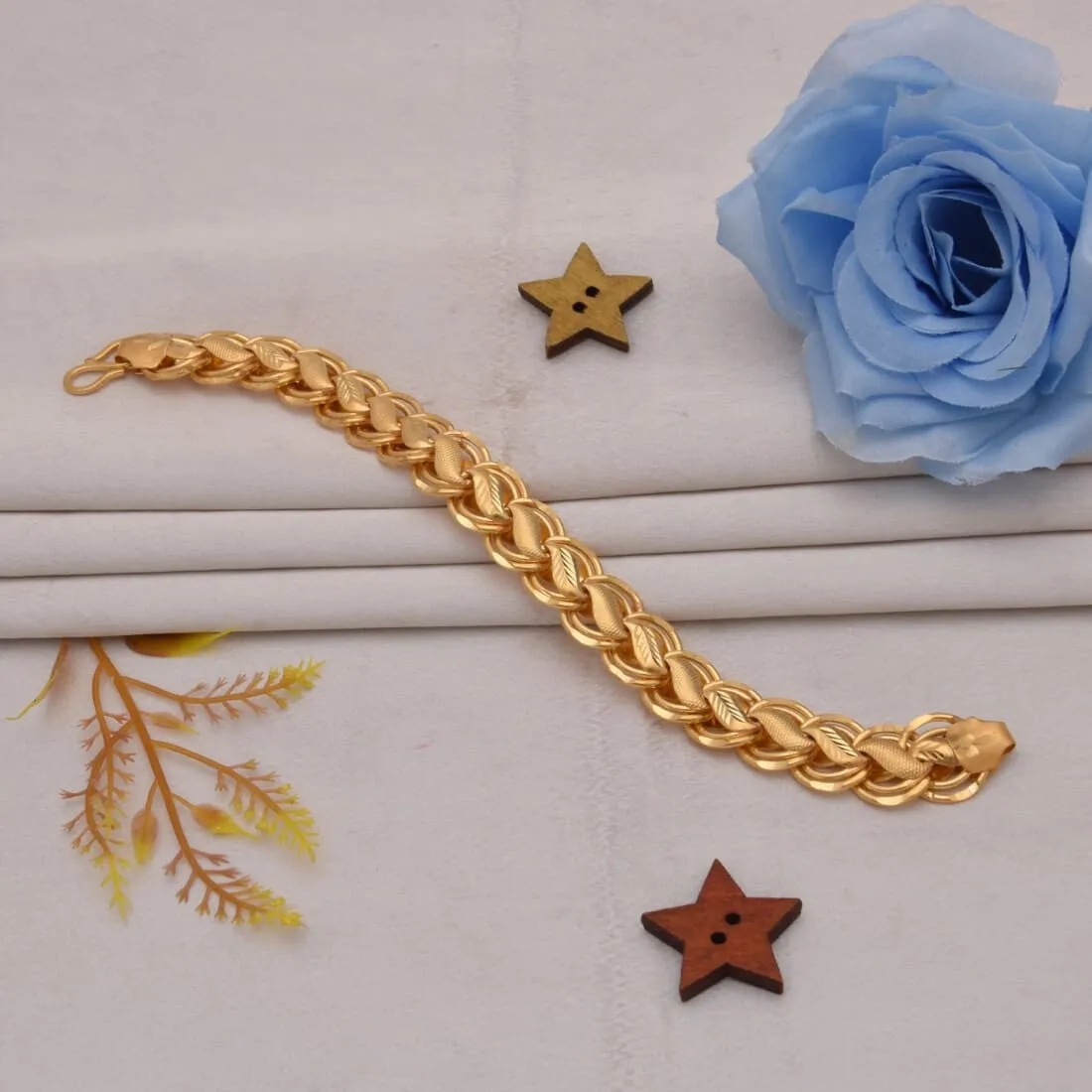 Distinctive Design Best Quality Gold Plated Kohli Bracelet For Men - Style B847