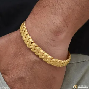 Distinctive Design Best Quality Gold Plated Pokal Bracelet For Men - Style C811