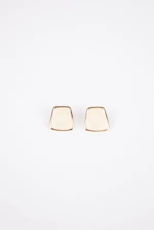 Fleur Earrings - Creme