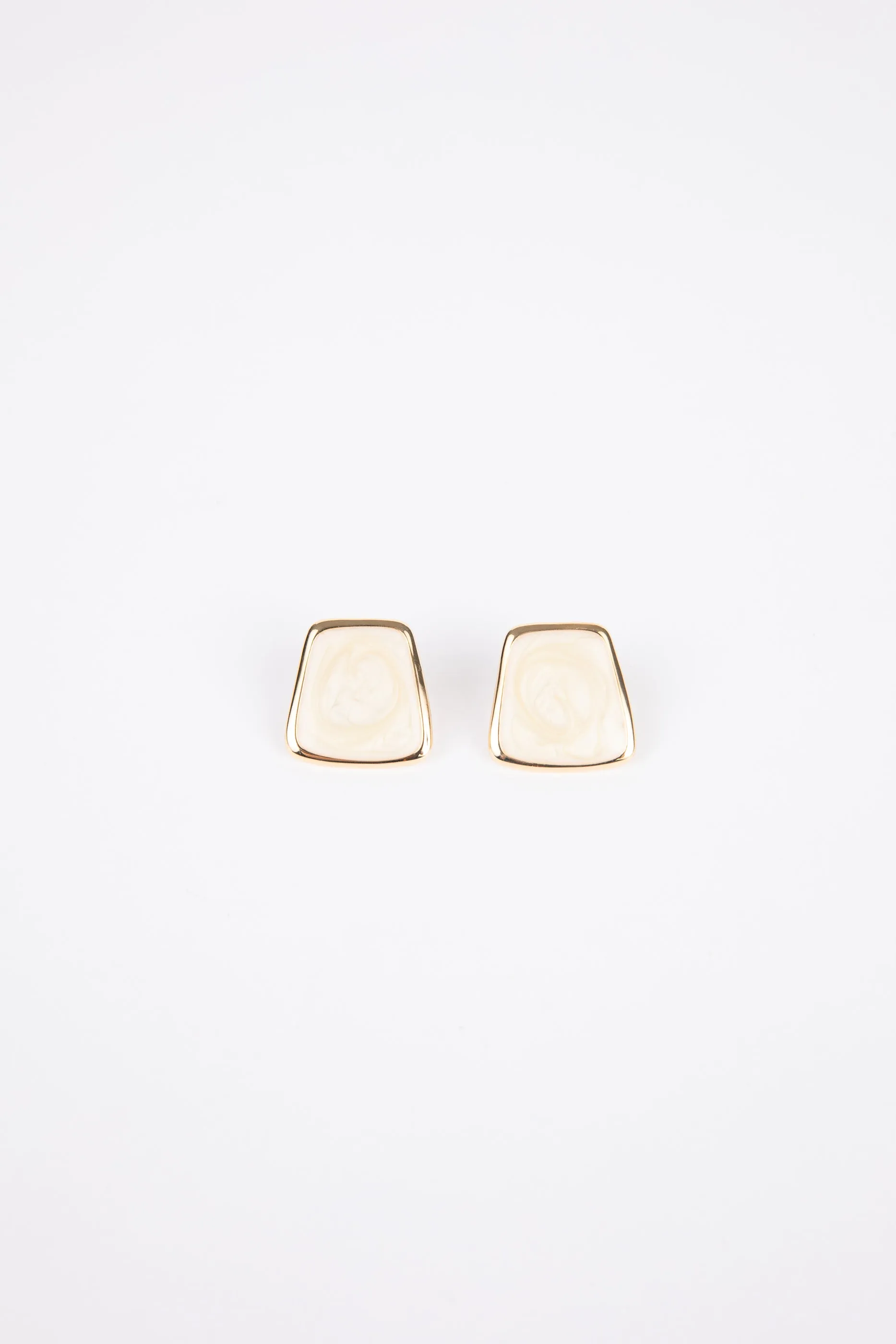 Fleur Earrings - Creme