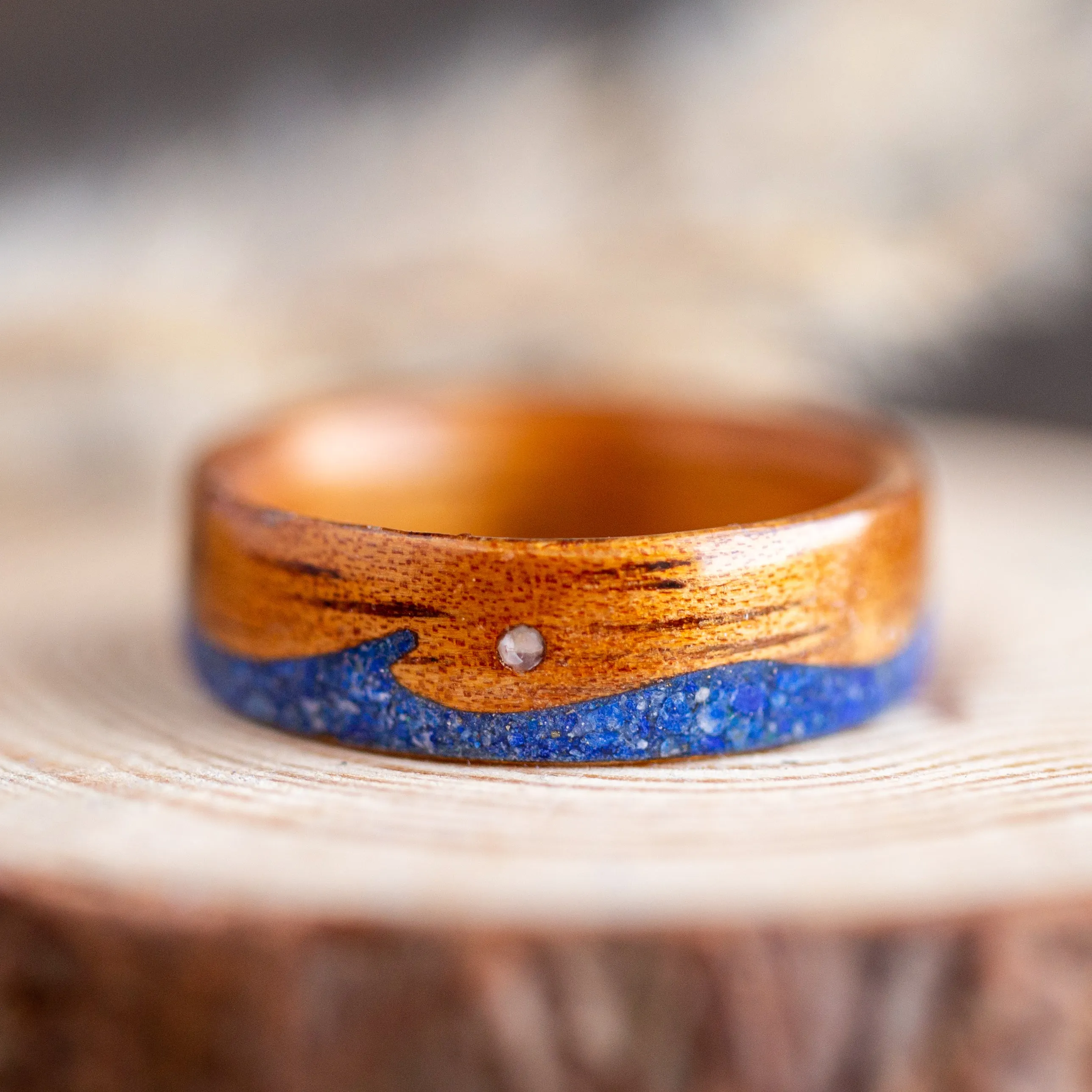 Lapis Lazuli Waves in 8mm