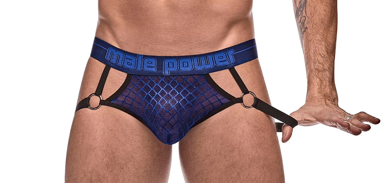 Male Power Diamond Mesh Ring Jock