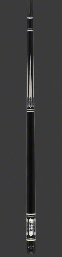 Meucci 21st Century 3 Black - MOP - Black Wrap Pool Cue with Carbon Shaft - 2103BKMOPBKC