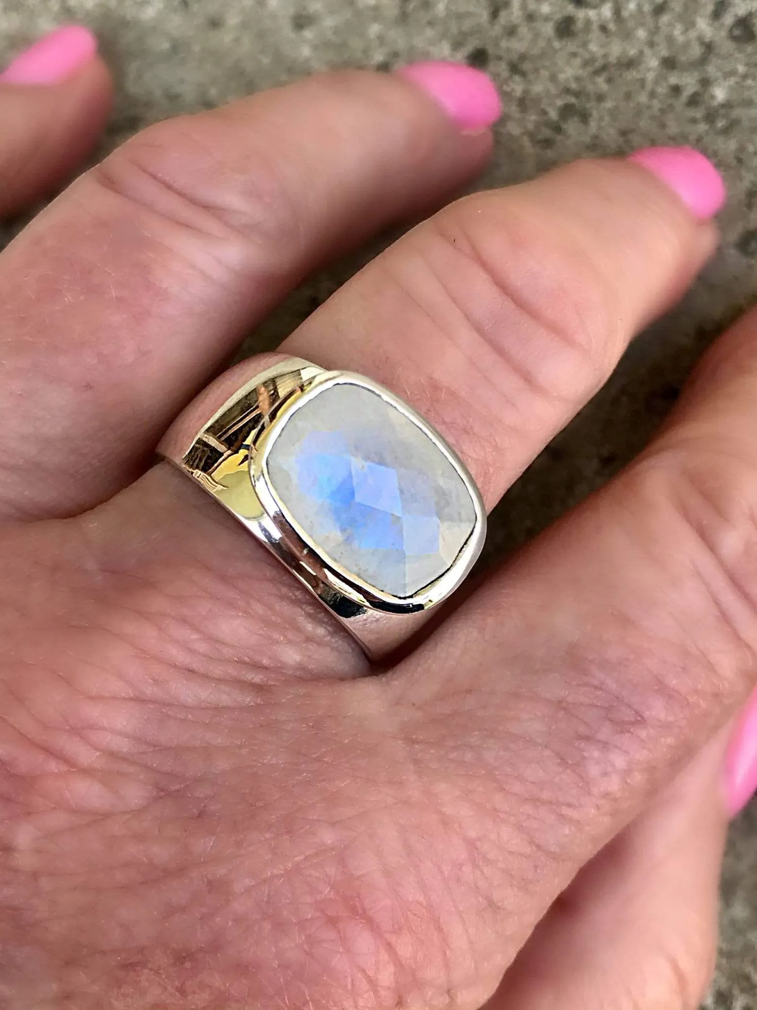 Moonstone Soul Windows Ring
