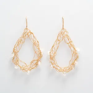 Open Hoops with Moonstone