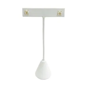 Teeny Tiny Flower Earring White
