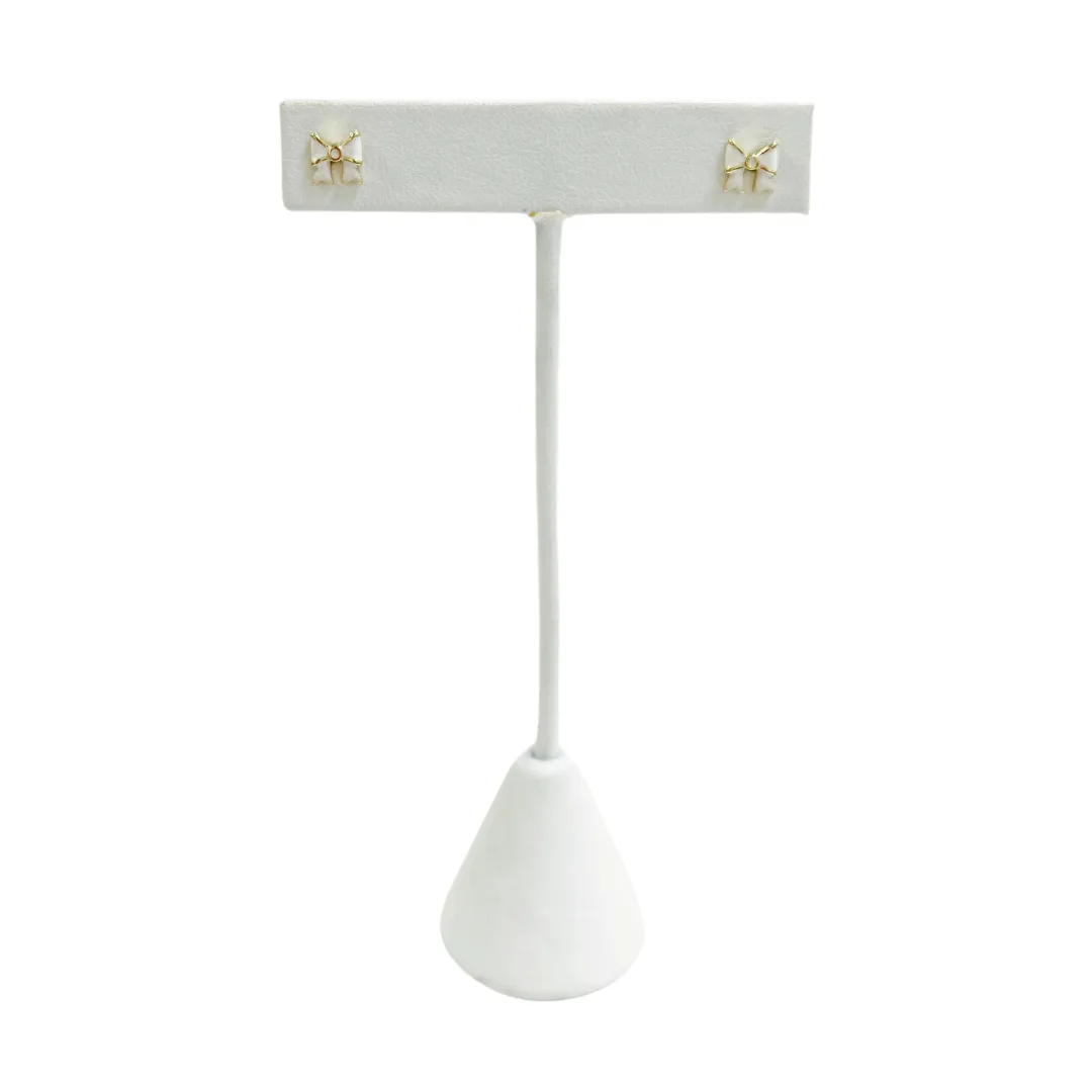 Teeny Tiny Flower Earring White