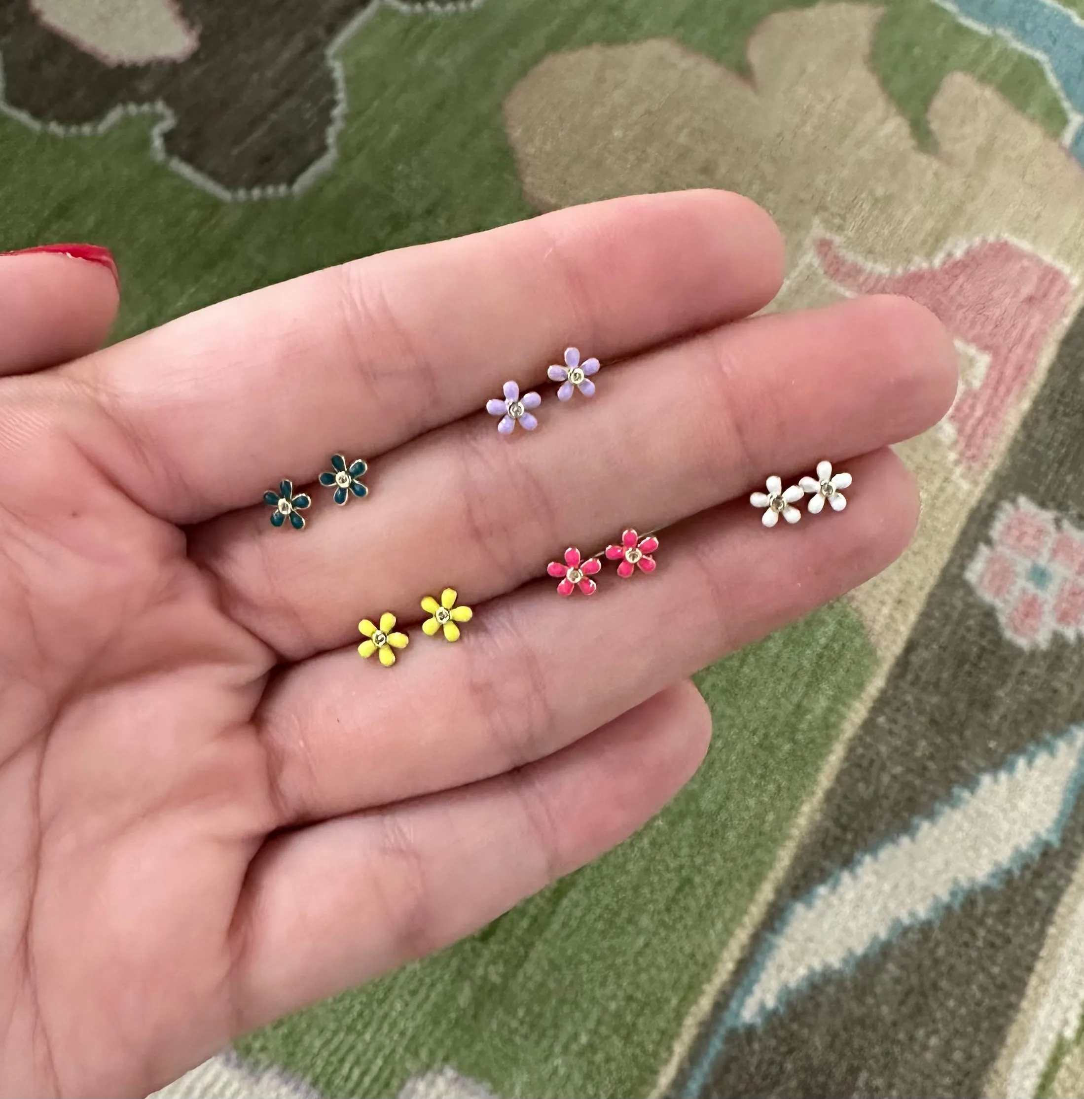 Teeny Tiny Flower Earring Yellow