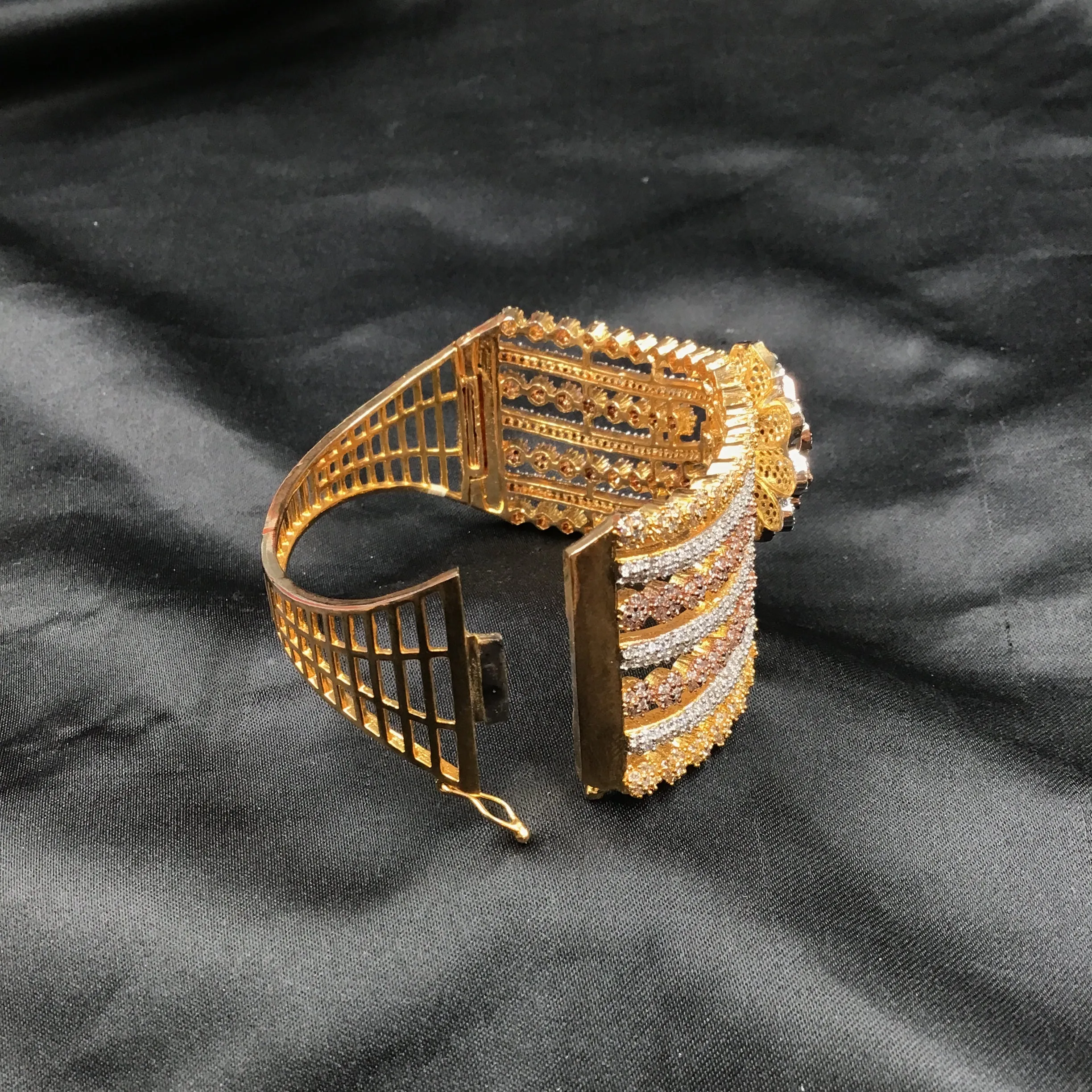 Three Tone Zircon/AD Bracelet 4969-9034