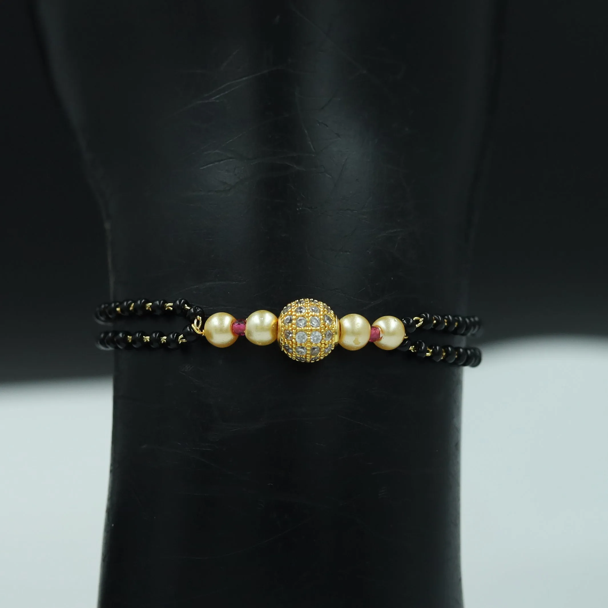 Zircon/AD Mangalsutra Bracelet 4548-1